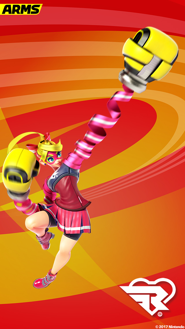 my.nintendo.com/Wallpaper - ARMS (Ribbon Girl)/ARMS_Ribbon_Girl_[640x1136].jpg